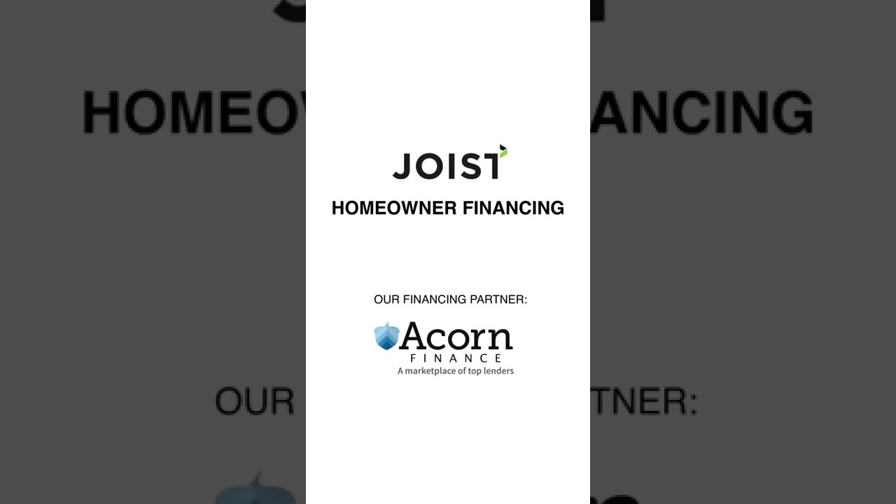 Acorn Finance Loan Application Flow for Joist