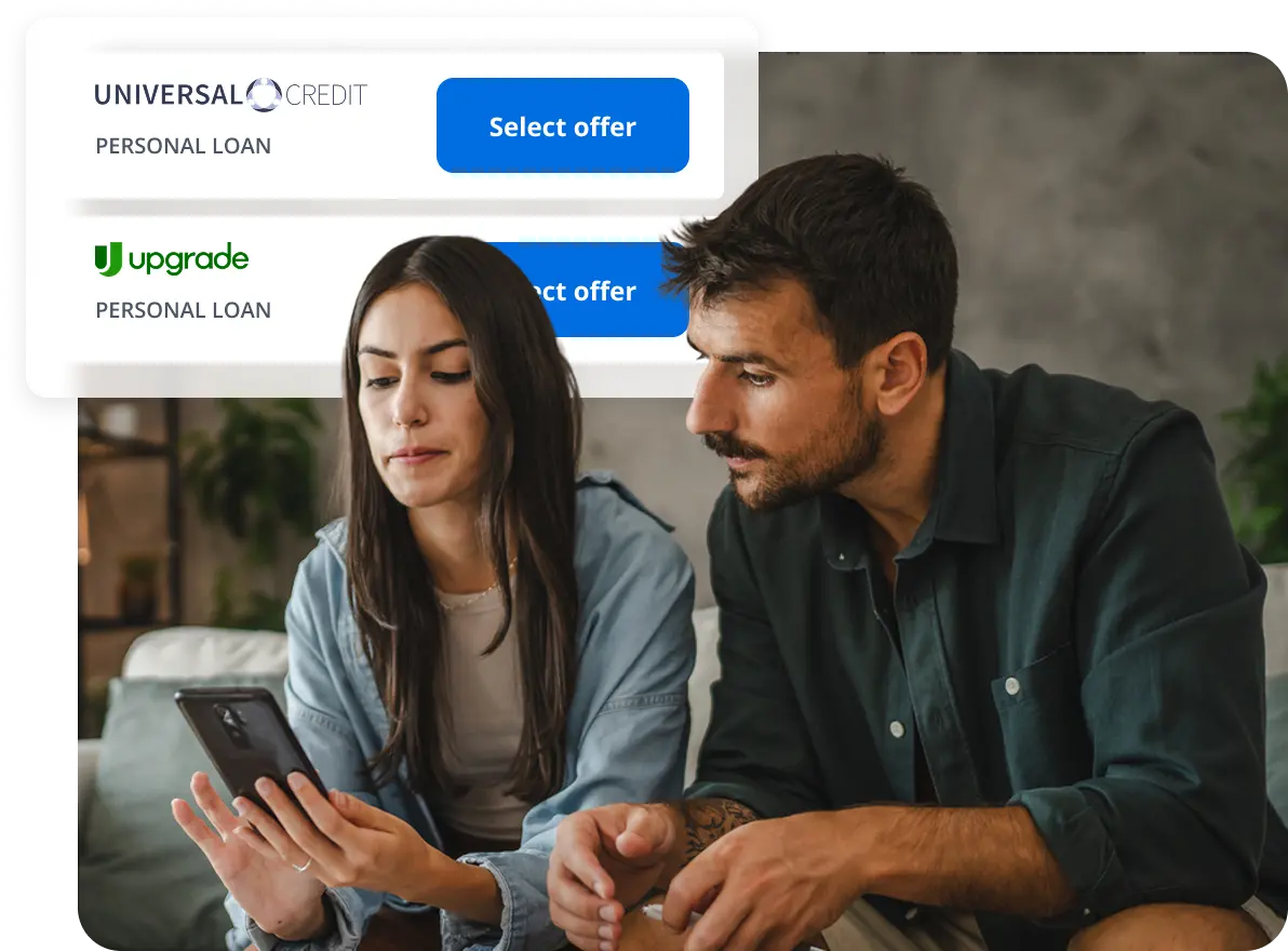 Customers reviewing 2nd look loan options